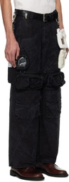 doublet Black Oshi-Katsu Pocket Cargo Pants