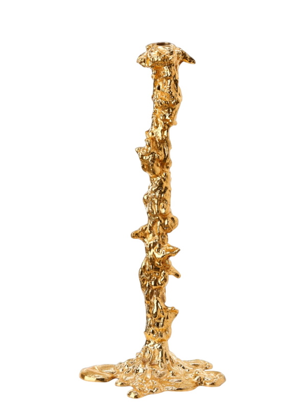 Photo: POLSPOTTEN Textured Metal Candlestick