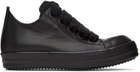 Rick Owens Black Jumbo Laced Low Sneakers