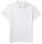 Sunspel - Riviera Cotton-Mesh Polo Shirt - Men - White