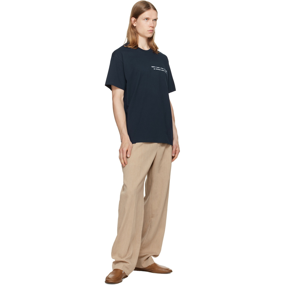 Givenchy Navy Archives Print Cotton T-shirt