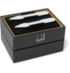 Dunhill - Engraved Sterling Silver Collar Stays - Men - Silver
