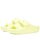 Crocs Women's Classic Cozzzy Sandal in Sulphur