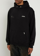 Represent Patron of The Club Logo Hooded Cotton Sweatshirt Black