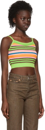AGR Green Nylon Tank Top