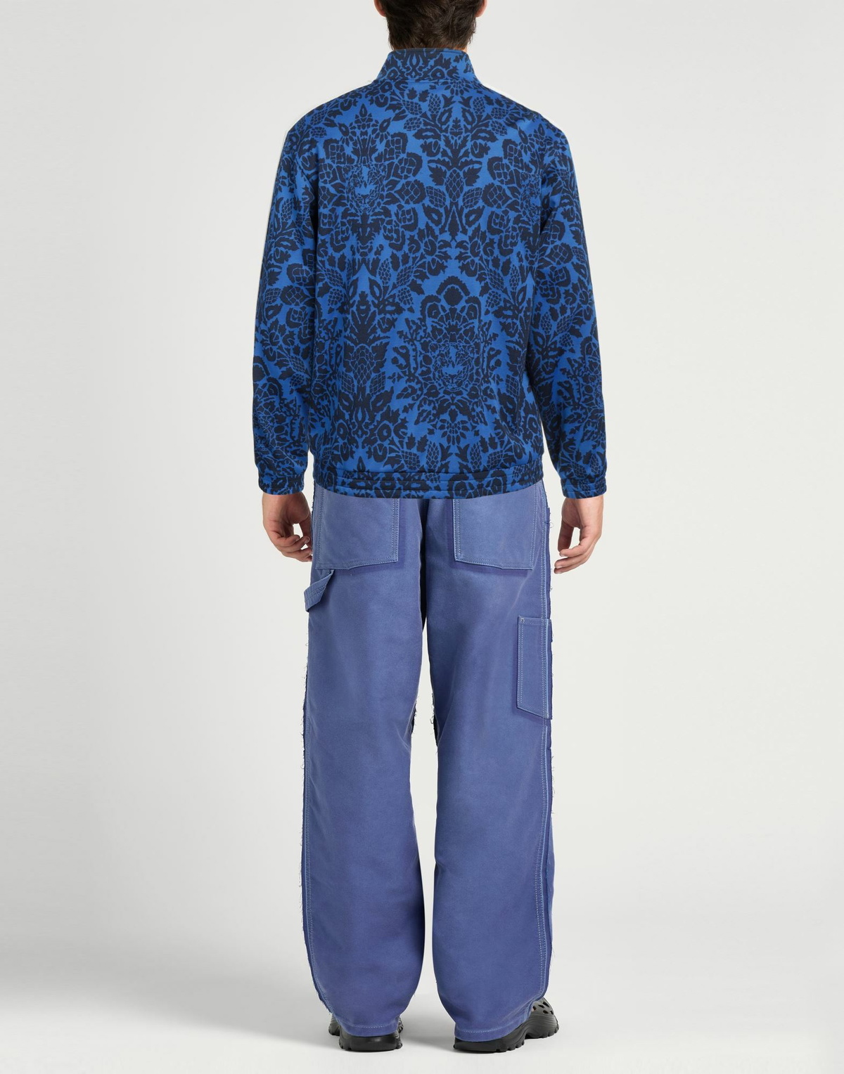 Just Cavalli Mens Sweatshirt Bright in Blue