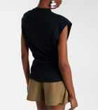 Isabel Marant Nayda gathered cotton jersey T-shirt