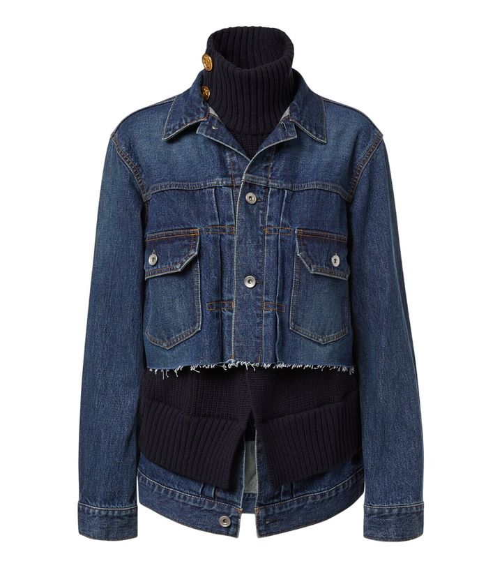 Photo: Sacai Paneled denim jacket