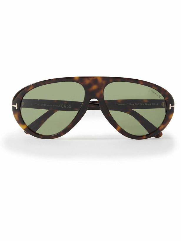 Photo: TOM FORD - Aviator-Style Tortoiseshell Acetate Sunglasses