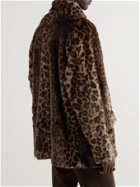 Needles - Leopard-Print Faux Fur Coat - Brown
