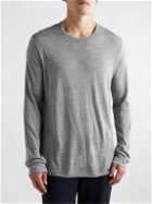 Hanro - Merino Wool and Silk-Blend T-Shirt - Gray