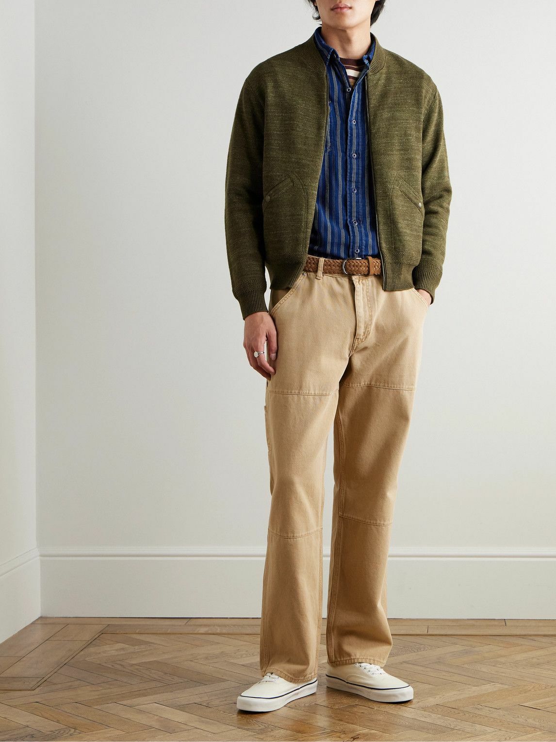 RRL - Cotton and Wool-Blend Cardigan - Green RRL