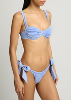 Faithfull The Brand Costa Tie-fastening Bikini Briefs Blue