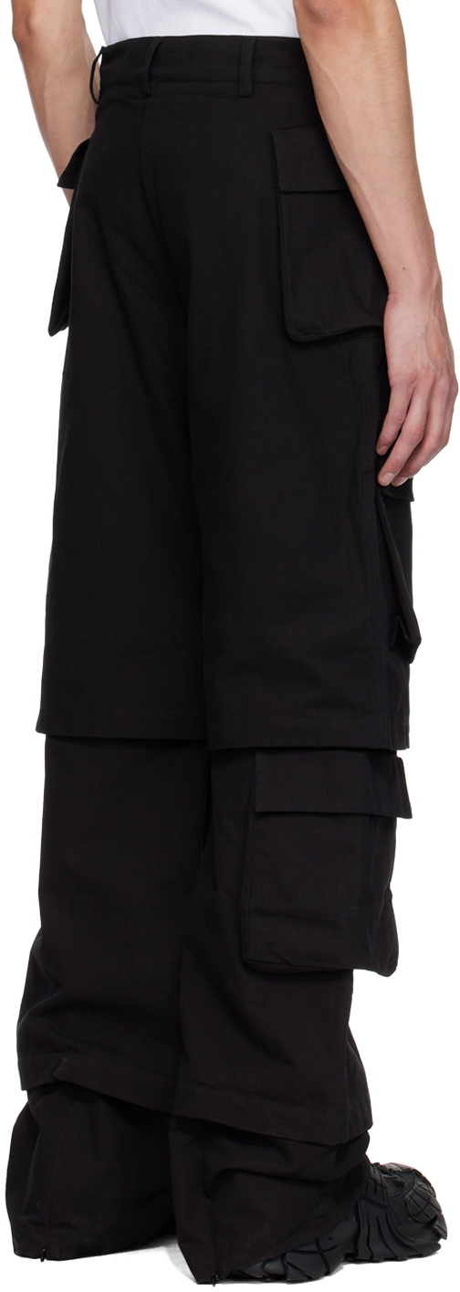 SPENCER BADU Black Safari Cargo Pants