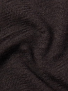 Caruso - Wool, Silk and Cashmere-Blend Rollneck Sweater - Brown