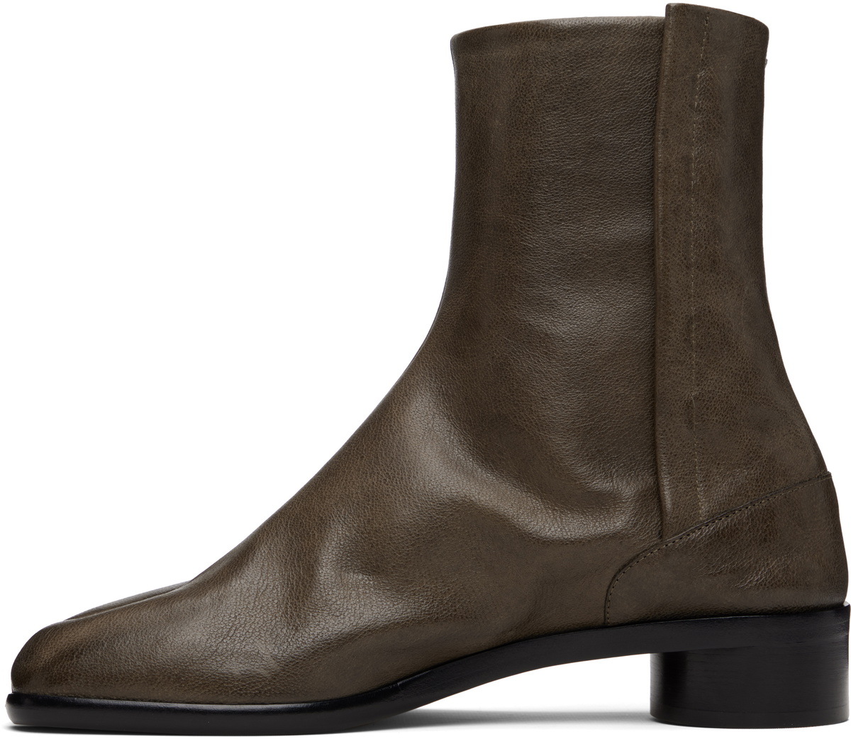 Maison Margiela Brown Tabi Ankle Boots