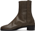 Maison Margiela Brown Tabi Ankle Boots