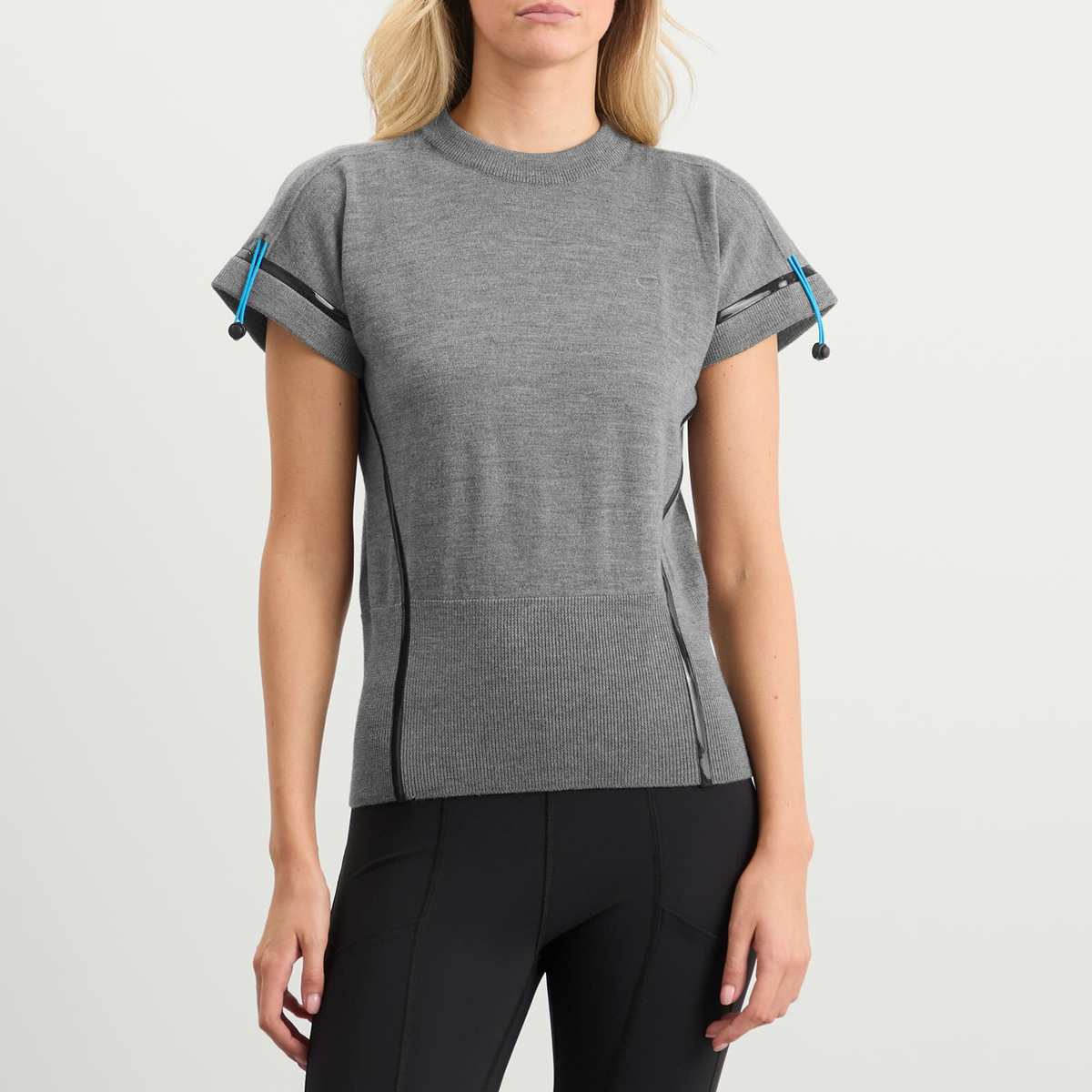 Coperni Women's Tech Merino Polo in Grey