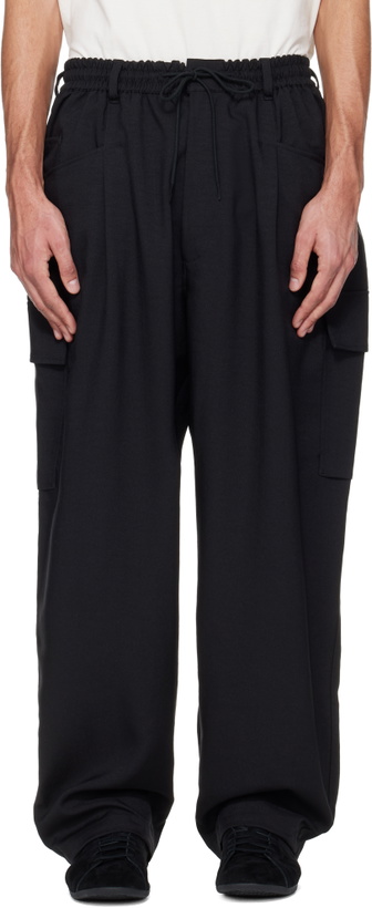 Photo: Y-3 Black Sport Uniform UT Straight Leg Cargo Pants