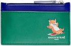 Maison Kitsuné Green Chillax Fox Card Holder