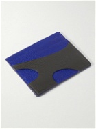FERRAGAMO - Logo-Print Cutout Full-Grain Leather Cardholder
