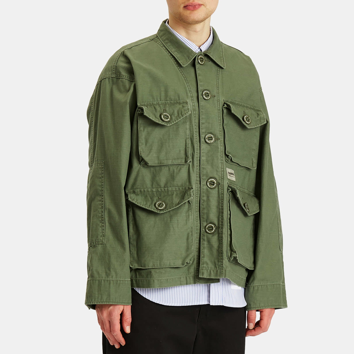 Neighborhood Men's BDU Shirt in Olive Drab