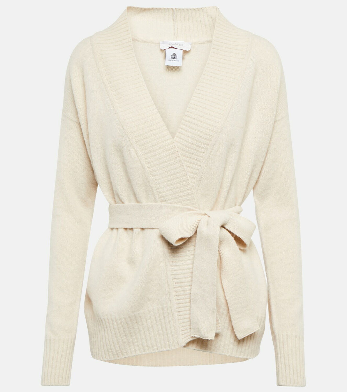 Max Mara - Whisky wool wrap cardigan