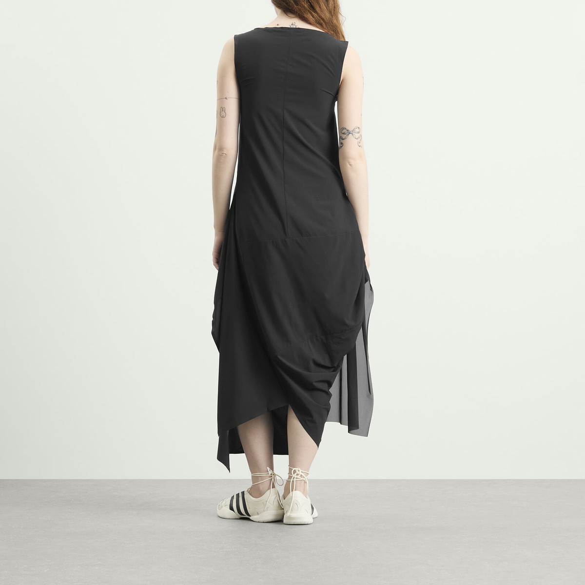 Y-3 Women's Mesh Midi Dress in Black