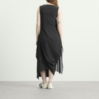 Y-3 Women's Mesh Midi Dress in Black