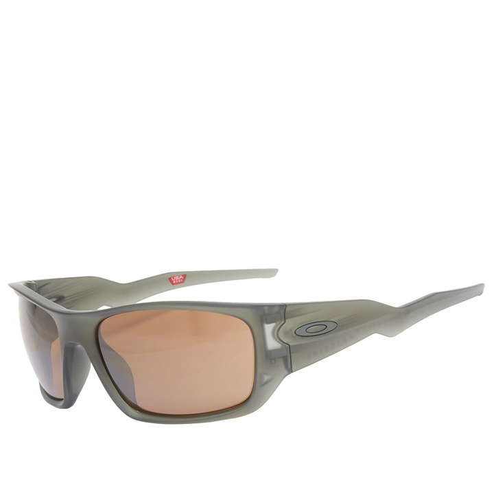 Photo: Oakley Masseter Sunglasses in Matte Olive Ink/Prizm Tungsten 