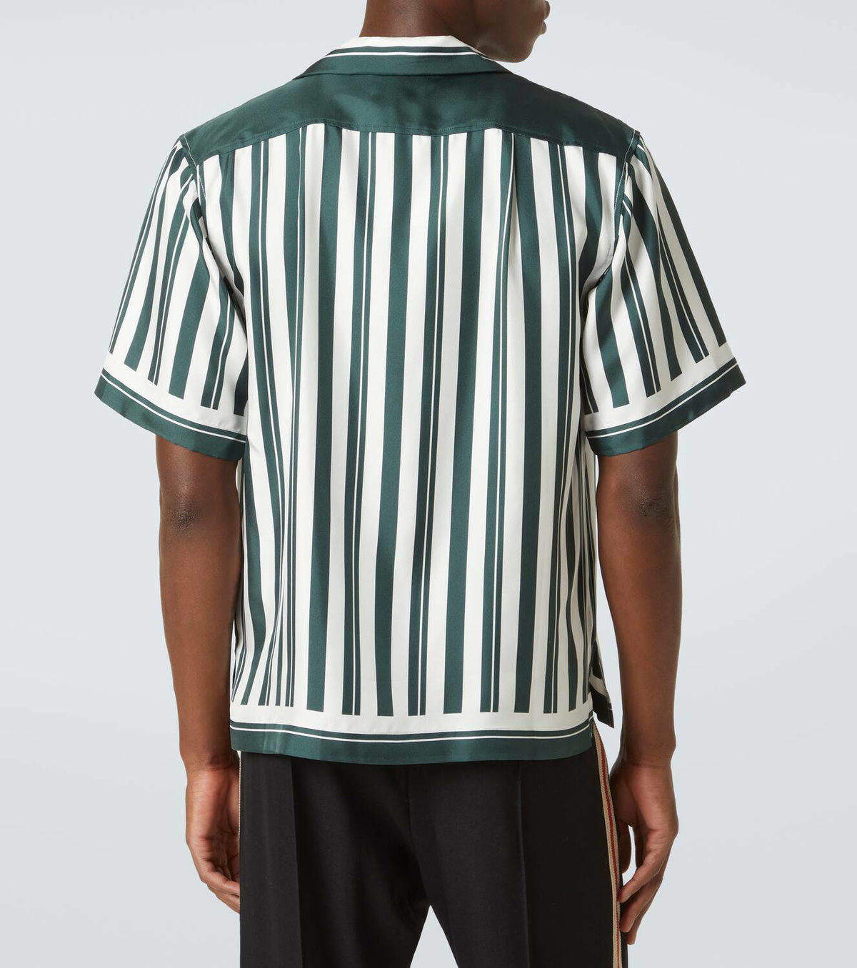 Wales Bonner June striped silk bowling shirt Wales Bonner