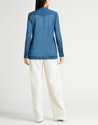 Massimo Alba Womens T-shirt Slate in Blue