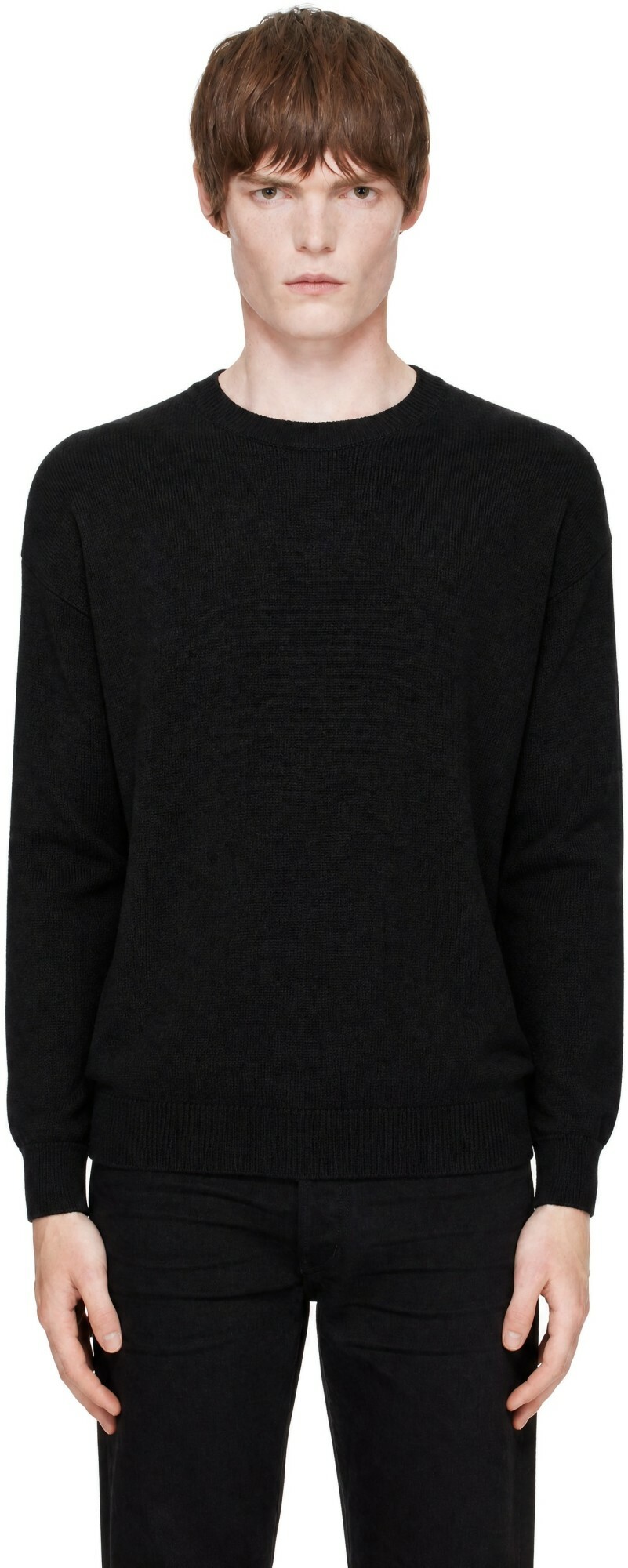 TOM FORD Black Cashmere Crew Neck Sweater