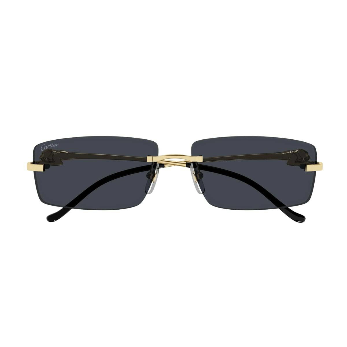Cartier Eyewear Ct0503s-001 Gold-gold-grey Cartier