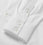 Brunello Cucinelli - Slim-Fit Cutaway-Collar Cotton-Poplin Shirt - Men - White