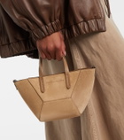 Brunello Cucinelli Duo Mini Monili suede top-handle bag