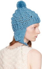 Anna Sui Blue Butterfly Beanie