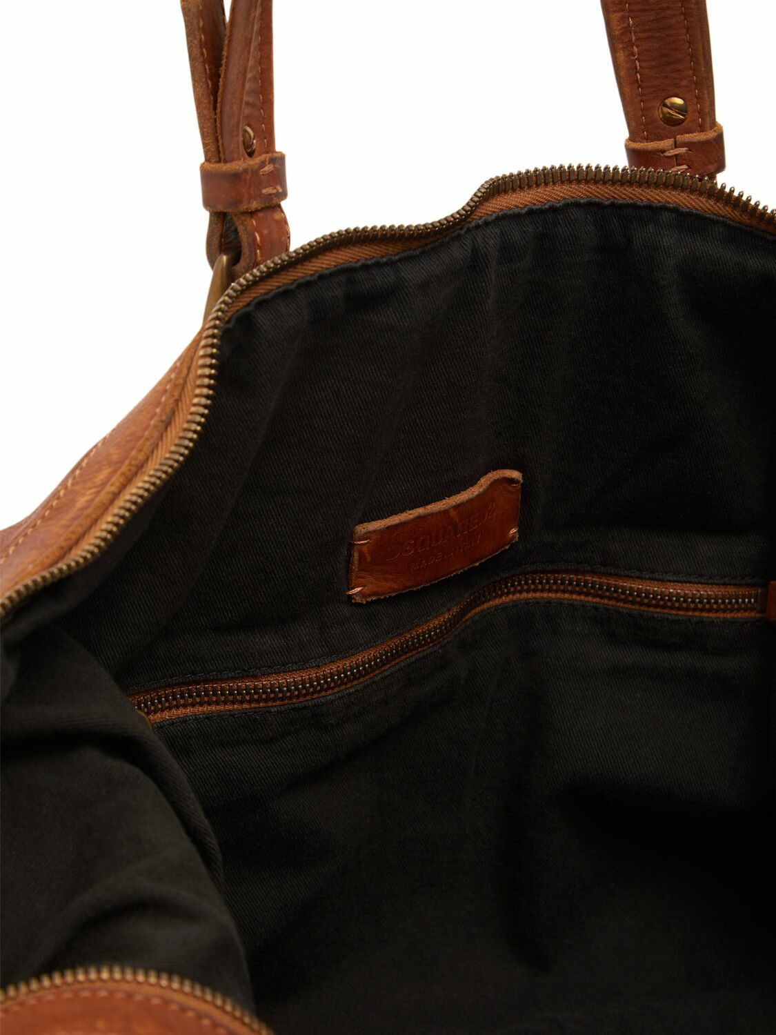 DSQUARED2 Washed Leather Duffle Bag Dsquared2