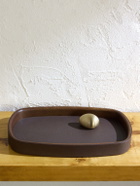 Assouline - Pebble Leather-Trimmed Wood Tray