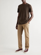 Rag & Bone - Classic Flame Slub Organic Cotton-Jersey T-Shirt - Brown