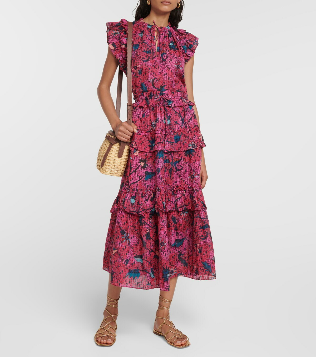 Ulla Johnson Fleur printed cotton-blend top