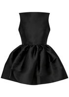 Solace London Simona Peplum Faille top Black