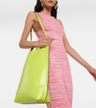 Ganni Banner Medium leather tote bag