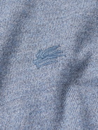 Etro - Logo-Embroidered Wool Sweater - Blue