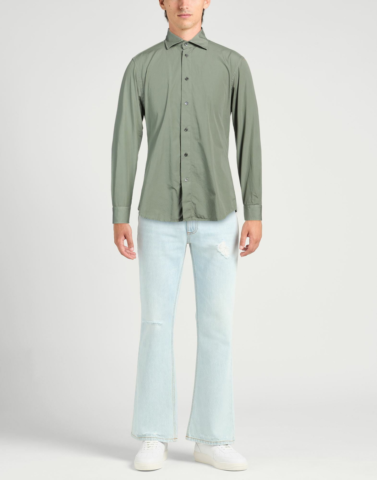 Barena Mens Shirt in Sage green