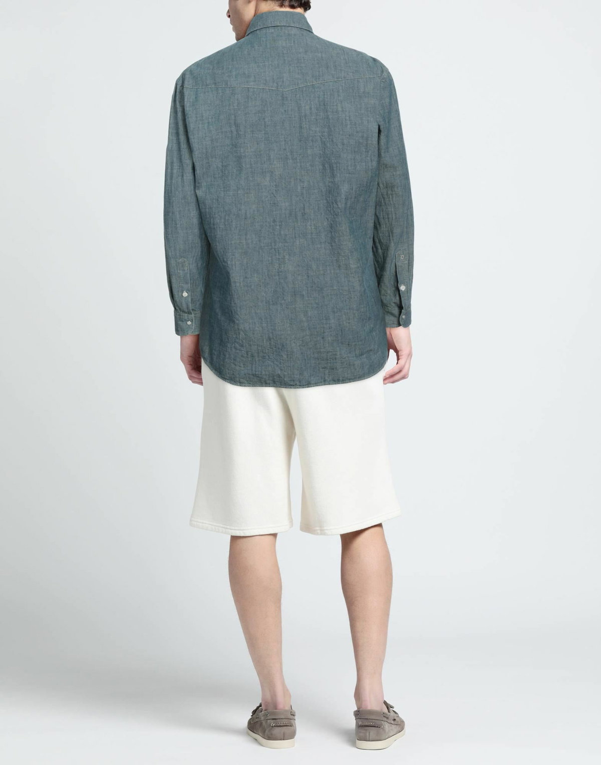 Dondup Mens Denim shirt Pastel in Blue