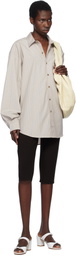 Gil Rodriguez Gray Big Button Up Shirt