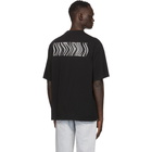 Marcelo Burlon County of Milan Black Psychedelic Flower T-Shirt