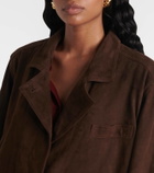 Blazé Milano Cleo suede bomber jacket