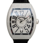 Franck Muller Vanguard Automatic Diamond Silver Dial Unisex Watch V 45 SC DT D CD (OG.NR)